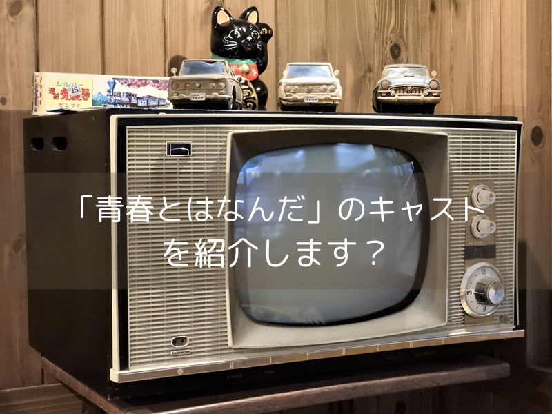 「青春とはなんだ」のキャスト紹介画像